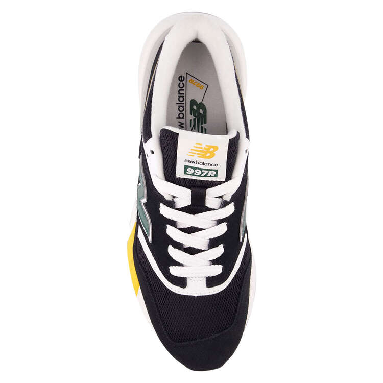 New Balance 997R Mens Casual Shoes, Black/Green, rebel_hi-res