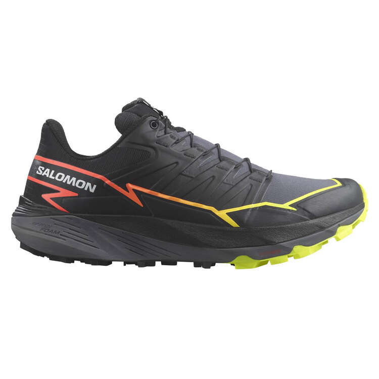 Salomon Thundercross Mens Trail Running Shoes Black/Pink US 8, Black/Pink, rebel_hi-res