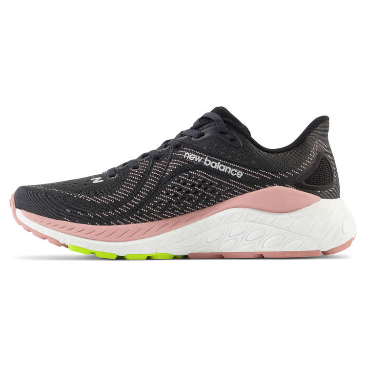 New Balance Fresh Foam X 860 v13 Womens Running Shoes Black/Pink US 6, Black/Pink, rebel_hi-res