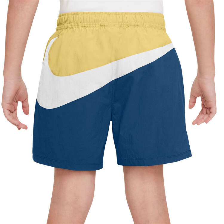 Nike Kids Sportswear Amplify Woven Shorts, Blue/Gold, rebel_hi-res