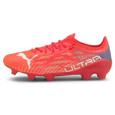 Puma Ultra 1.3 Football Boots Red/White US Mens 7 / Womens 8.5, Red/White, rebel_hi-res