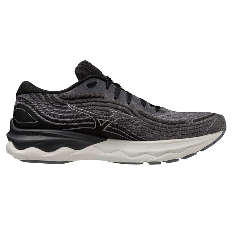Mizuno Wave Skyrise 4 Mens Running Shoes Black/Grey US 8, Black/Grey, rebel_hi-res