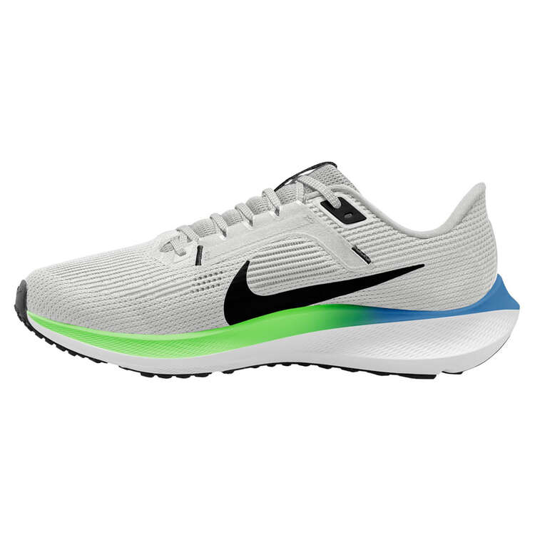 Nike Air Zoom Pegasus 40 Mens Running Shoes White/Blue US 9, White/Blue, rebel_hi-res