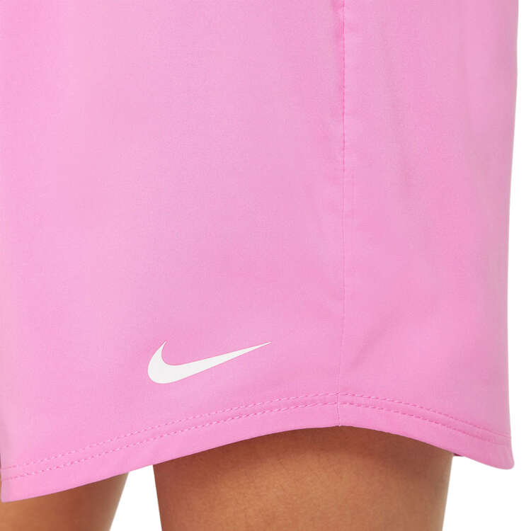 Nike Kids Dri-FIT Woven High Waisted Shorts, Pink, rebel_hi-res