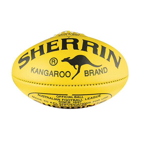 Sherrin KB Australian Rules Ball Yellow 4, , rebel_hi-res