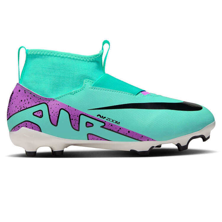 Nike Zoom Mercurial Superfly 9 Academy Kids Football Boots Turquiose/Pink US 6, Turquiose/Pink, rebel_hi-res