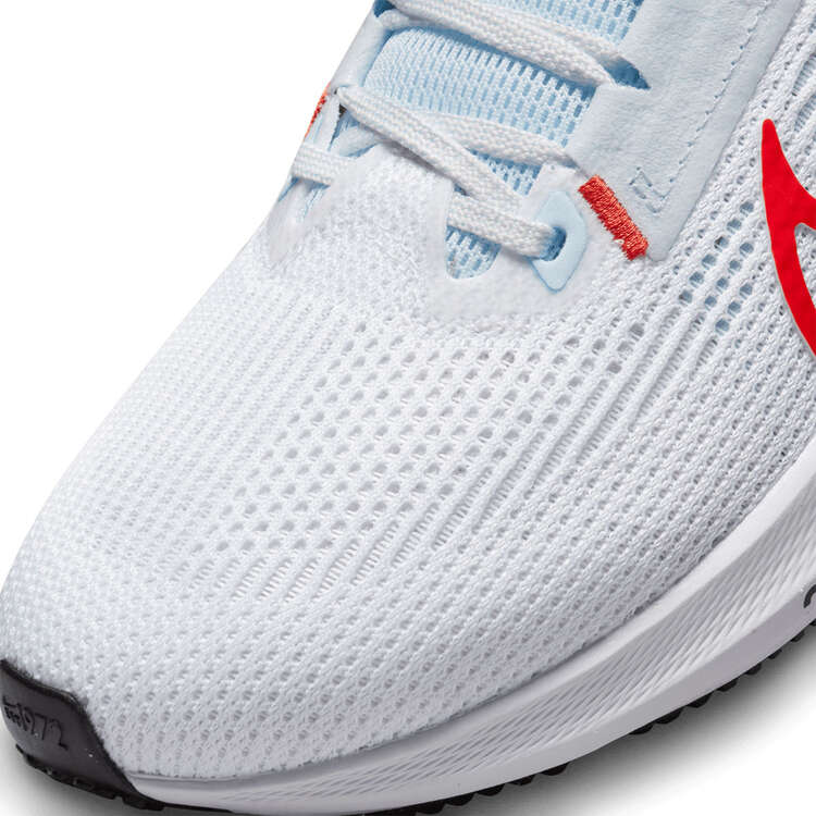 Nike Air Zoom Pegasus 40 Womens Running Shoes, White, rebel_hi-res