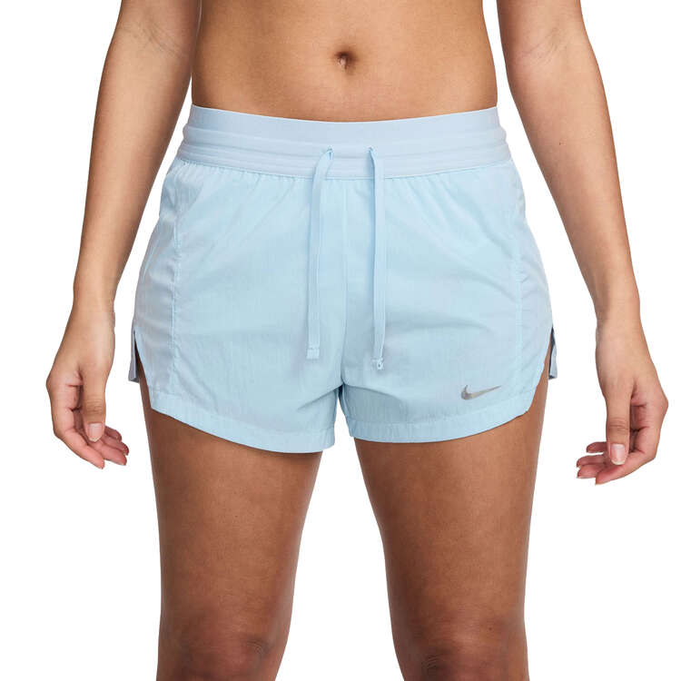Nike Womens Running Division 3 Inch Brief Lined Running Shorts Blue XS, Blue, rebel_hi-res