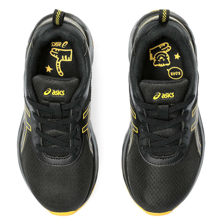 Asics GEL Quantum 90 4 PS Kids Casual Shoes, Black/Yellow, rebel_hi-res