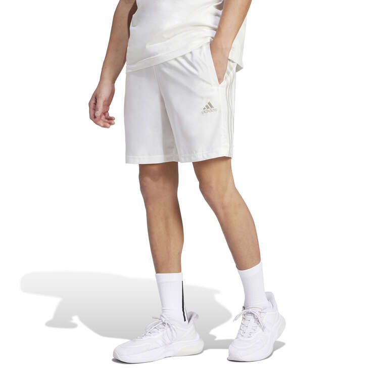 adidas Mens Essentials 3 Stripes Chelsea Shorts White XXS, White, rebel_hi-res