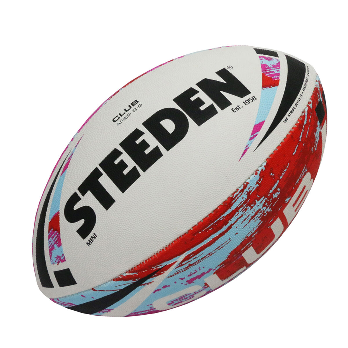 MOD Steeden NRL Official QLD Trainer Ball in White/Yellow Size 4