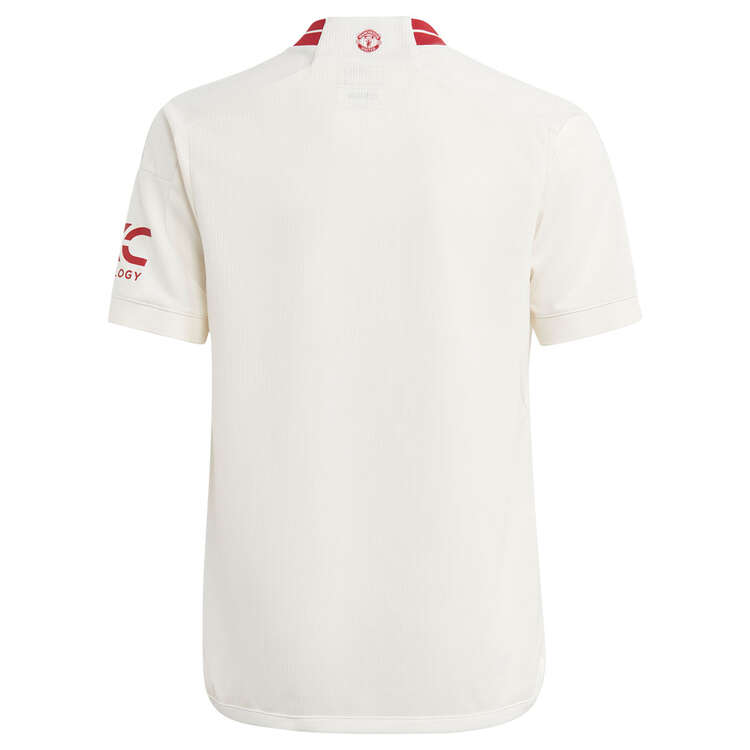 adidas Youth Manchester United 2023/24 Replica 3rd Football Jersey White 10, White, rebel_hi-res
