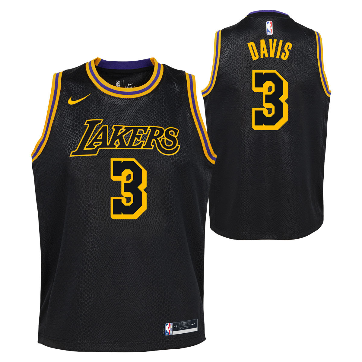 Nike Los Angeles Lakers Anthony Davis 2020/21 Kids Mamba City Edition Jersey