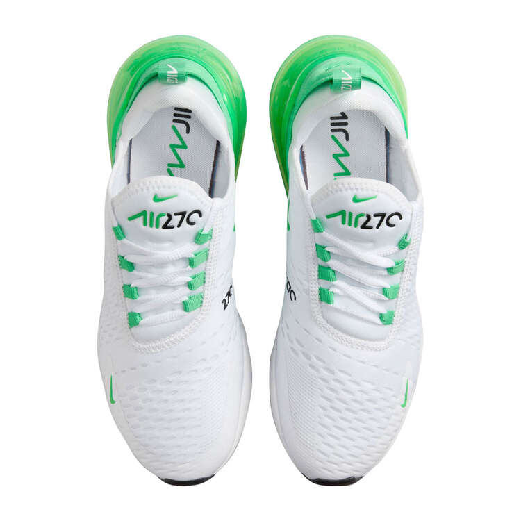 Nike Air Max 270 Womens Casual Shoes, White/Green, rebel_hi-res
