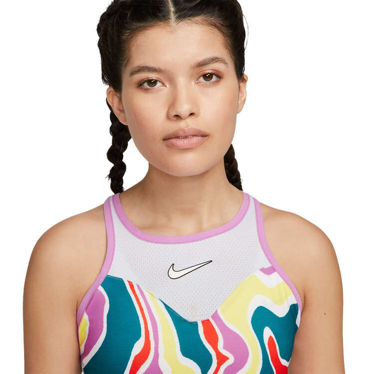 NikeCourt Womens Dri-FIT Slam Tennis Tank, Pink, rebel_hi-res