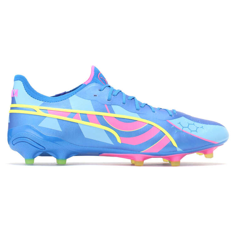 Puma King Ultimate Energy Football Boots Blue/Pink US Mens 9 / Womens 10.5, Blue/Pink, rebel_hi-res