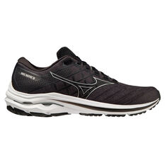 Mizuno Wave Inspire 18 2E Mens Running Shoes, Black/White, rebel_hi-res