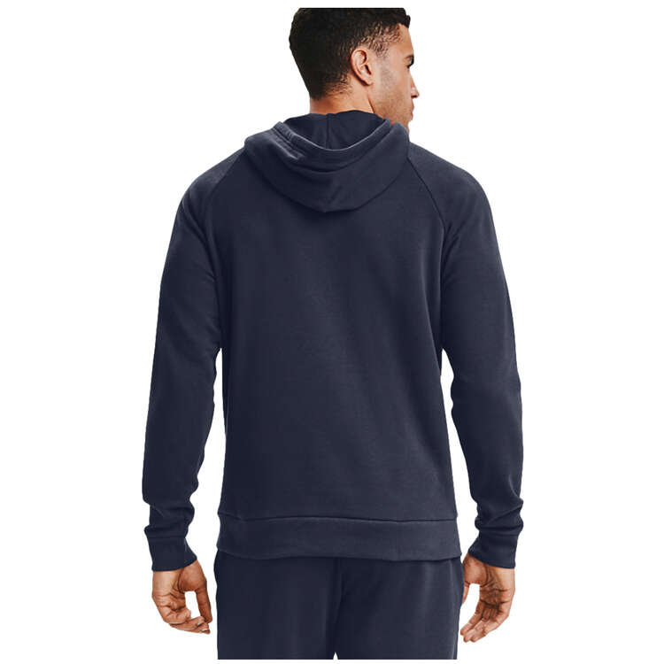 Under Armour Mens Rival Cotton Hoodie Navy XL, Navy, rebel_hi-res