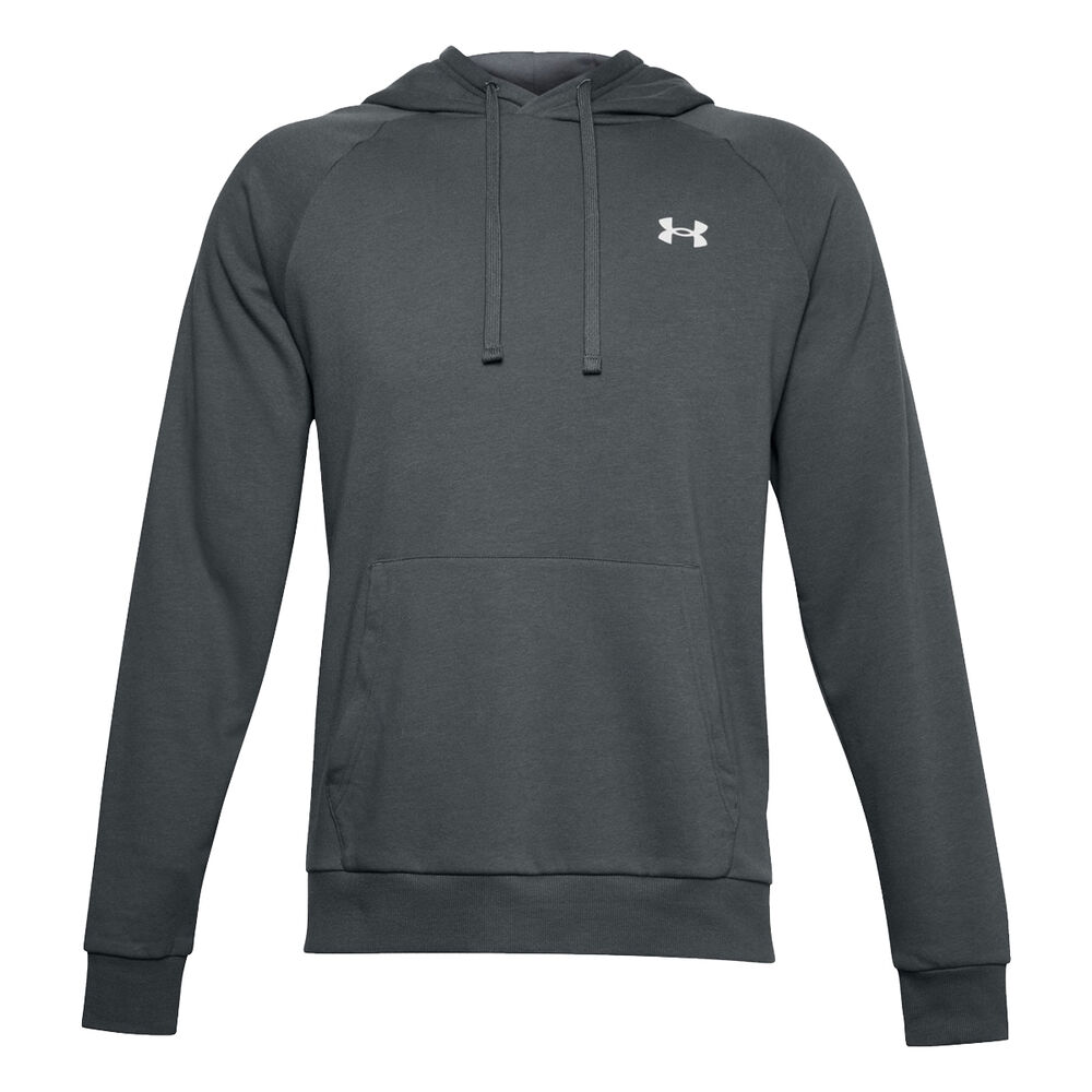 Under Armour Mens Rival Cotton Hoodie Grey XS | Rebel Sport