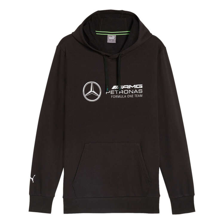 Mercedes 2024 Mens Essentials Hoodie, Black, rebel_hi-res