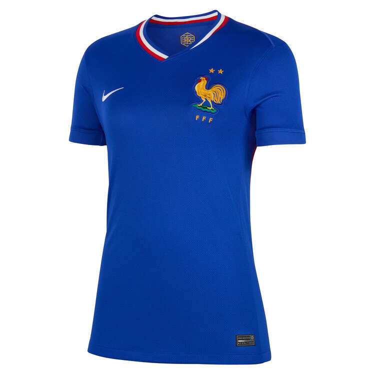 France 2024 Womens Stadium Home Football Jersey, Blue/Red, rebel_hi-res