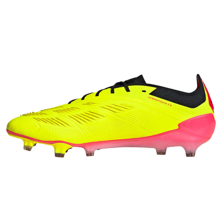 adidas Predator Elite Football Boots Yellow/Black US Mens 6 / Womens 7, Yellow/Black, rebel_hi-res