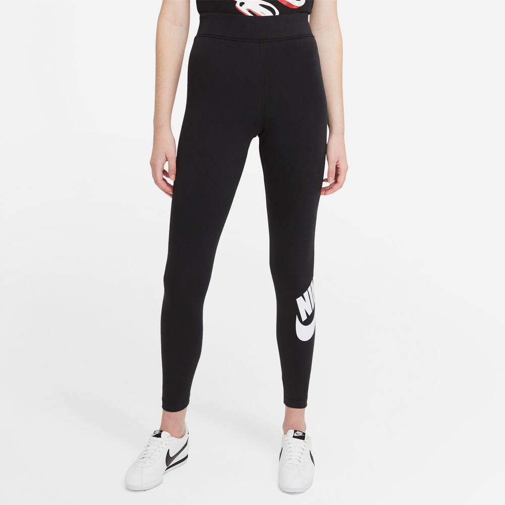 Nike Womens Sportswear Essential High-Rise Leggings Black XS | Rebel Sport