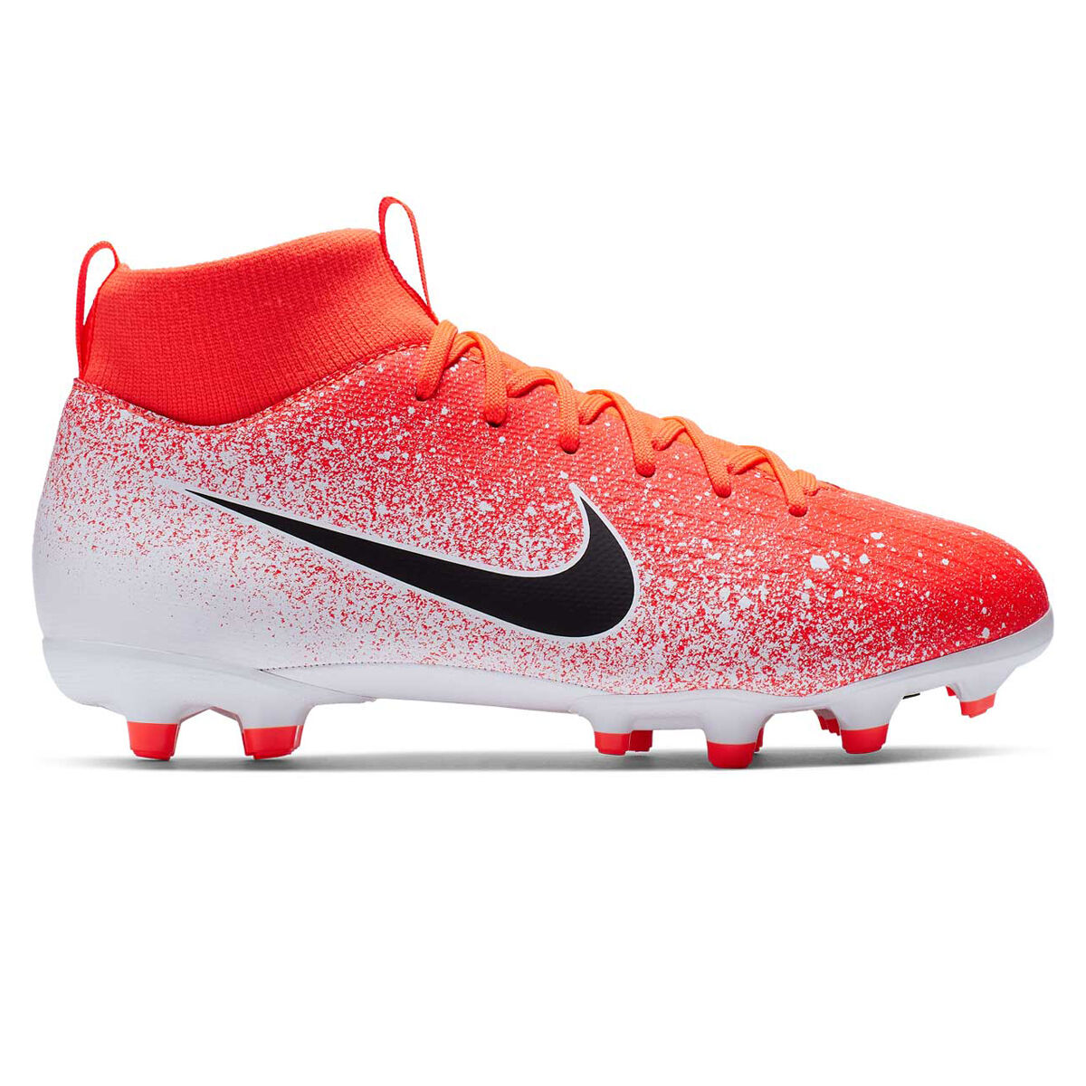red kids football boots
