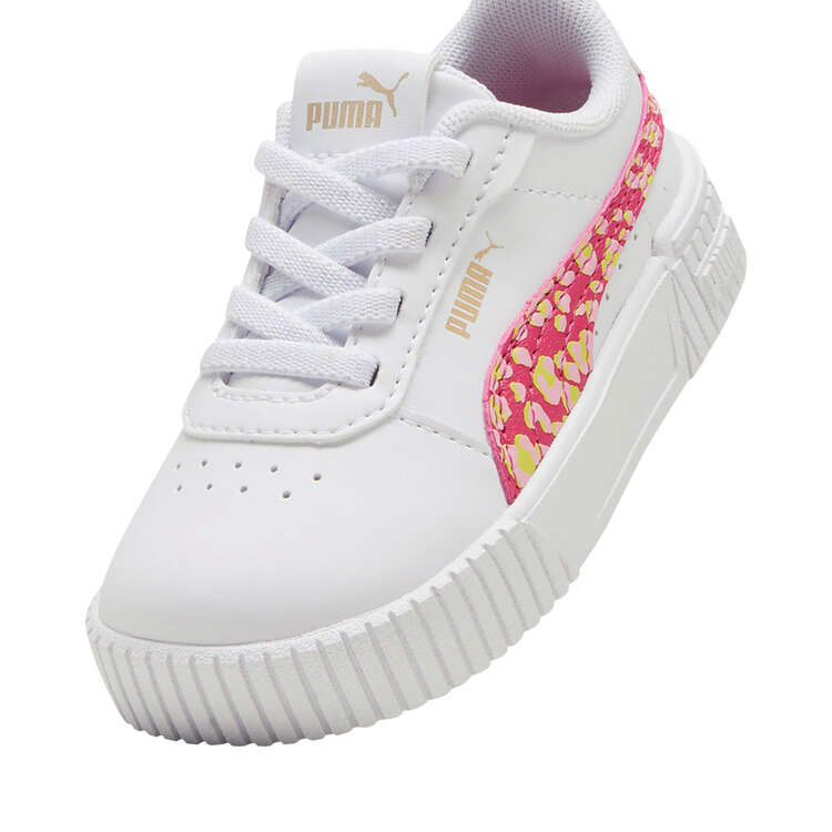 Puma Carina 2.0 Animal Toddlers Shoes, White/Pink Cheeta, rebel_hi-res