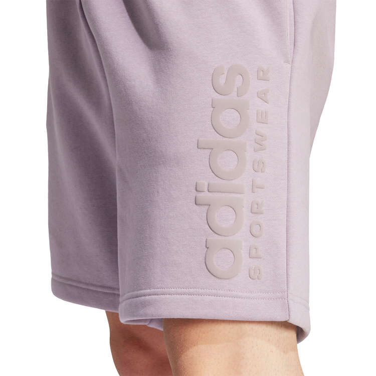 adidas Mens ALL SZN Fleece Shorts, Purple, rebel_hi-res