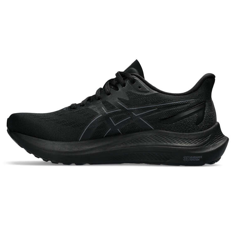 Asics GT 2000 12 D Womens Running Shoes, Black, rebel_hi-res