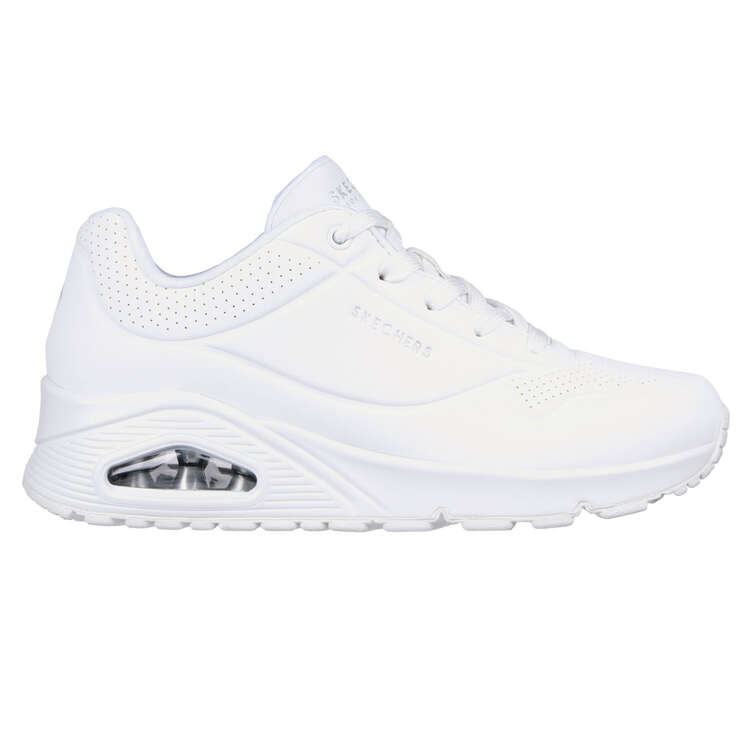 Skechers Uno Womens Casual Shoes White US 6, White, rebel_hi-res