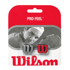 Wilson Pro Feel Tennis Dampeners Silver / Red, , rebel_hi-res