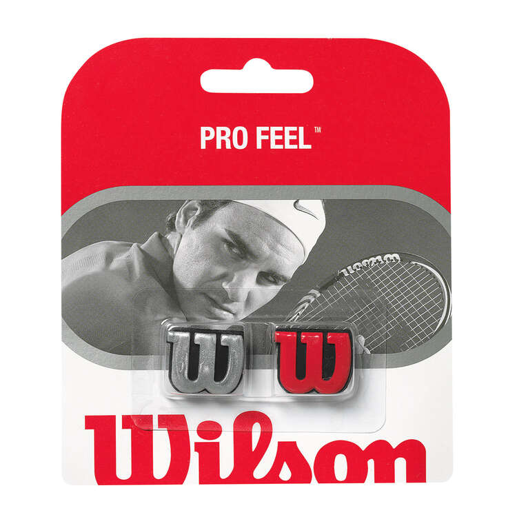 Wilson Pro Feel Tennis Dampeners Silver / Red, , rebel_hi-res