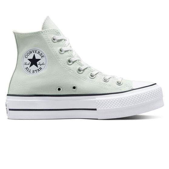 Converse Chuck Taylor All Star Canvas Lift Low Womens Casual Shoes, Silver/Black, rebel_hi-res