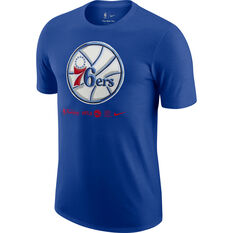 Nike Philadelphia 76ers Logo Tee Blue S, Blue, rebel_hi-res