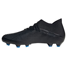 adidas Predator Edge .3 Football Boots Black/White US Mens 5 / Womens 6, Black/White, rebel_hi-res