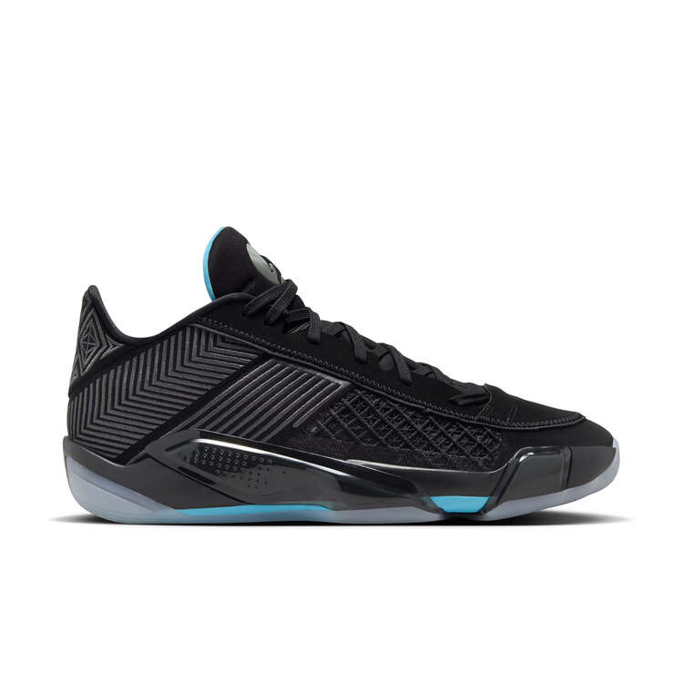 Air Jordan 38 Low Alumni Blue Basketball Shoes Black/Grey US Mens 7 / Womens 8.5, Black/Grey, rebel_hi-res