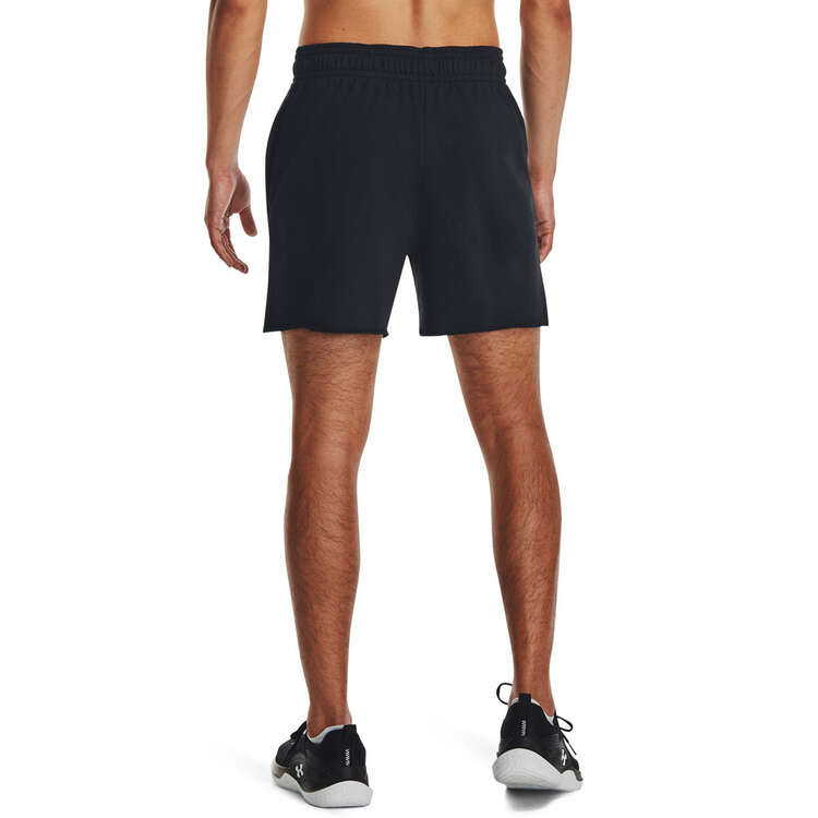 Under Armour UA Rival Terry 6-inch Shorts, Black, rebel_hi-res