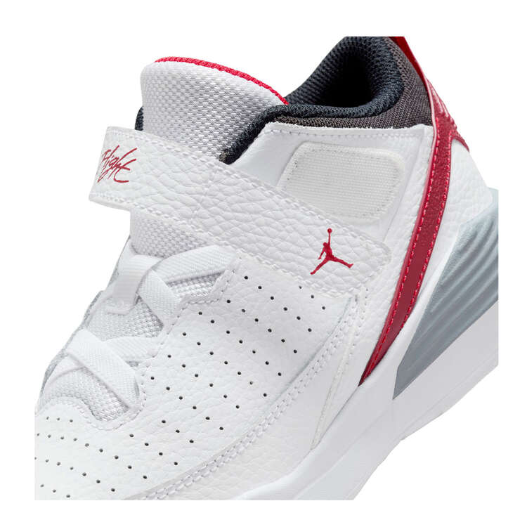 Jordan Max Aura 5 PS Kids Basketball Shoes, White, rebel_hi-res