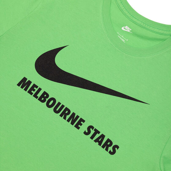 Melbourne Stars 2021/22 Mens Swoosh Tee, Green, rebel_hi-res