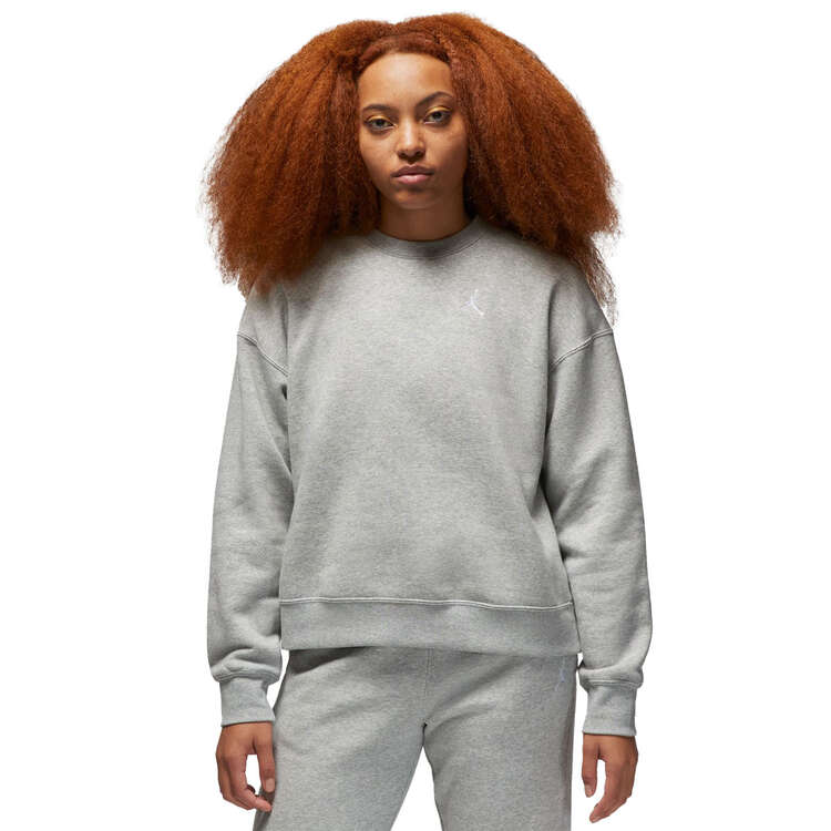Jordan Womens Brooklyn Fleece Sweatshirt, Grey, rebel_hi-res