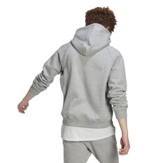 adidas Sportswear Mens Fleece Hoodie Grey S, Grey, rebel_hi-res