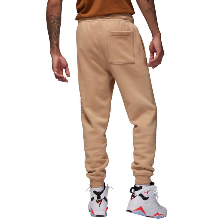 Jordan Essentials Mens Fleece Baseline Pants Beige S, Beige, rebel_hi-res