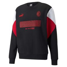 AC Milan Lifestyle Sweatshirt Black S, Black, rebel_hi-res