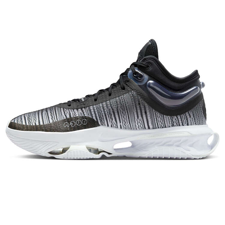 Nike Air Zoom G.T. Jump 2 Basketball Shoes Black/White US Mens 7 / Womens 8.5, Black/White, rebel_hi-res