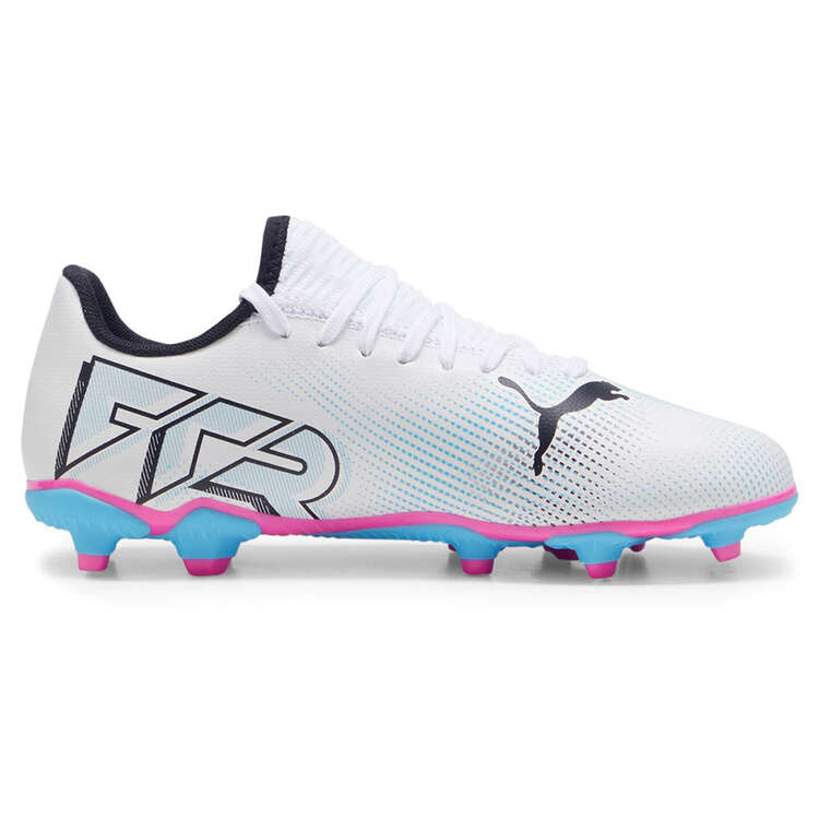 Puma Future Play Kids Football Boots, White, rebel_hi-res