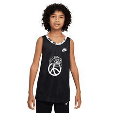 Nike Boys Culture Of Basketball Reversible Jersey Black/White XS, , rebel_hi-res