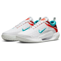 NikeCourt Zoom NXT Mens Hard Court Tennis Shoes, White/Teal, rebel_hi-res