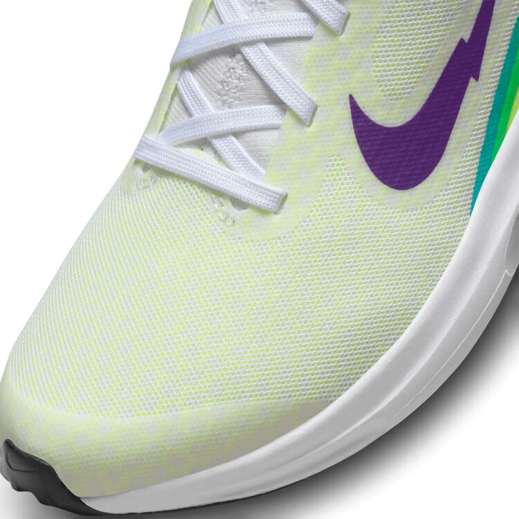 Nike Air Zoom Arcadia 2 GS Kids Running Shoes, White/Multi, rebel_hi-res